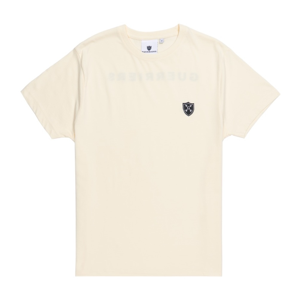 100% supima cotton tee with embroidered crest logo